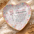 Personalized Heart Jewelry Dish Custom Name Gift for Daughter Wedding Day Heart Jewelry Dish GradoCreations