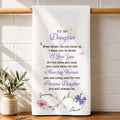 Personalized Kitchen Towel Gift for Daughter with Butterflies Kitchen Towel GradoCreations