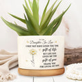 Personalized Ceramic Plant Pot Custom Gift for Daughter-in-Law Ceramic Plant Pot GradoCreations