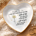 Personalized Heart-Shaped Jewelry Dish Custom Name Gift for Daughter-in-Law Heart Jewelry Dish GradoCreations