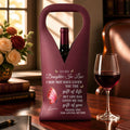 Personalized Leather Wine Bag Custom Name Gift for Daughter-in-Law Leather Wine Bag GradoCreations