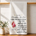 Personalized Kitchen Towel Custom Gift for Daughter-in-Law Butterfly Kitchen Towel GradoCreations
