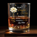 Personalized Floral Whiskey Glass Custom Gift for Daughter-In-Law Whiskey Glass GradoCreations