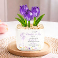 Personalized Custom Glass Everlasting Tulips Gift for Daughter-in-Law Glass Tulip GradoCreations