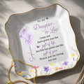 Personalized Lace Jewelry Dish Custom Name Gift for Daughter-in-Law Lace Square Jewelry Dish GradoCreations
