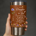 Personalized Leather Tumbler Custom Name Gift for Daughter-In-Law Leather Tumbler GradoCreations