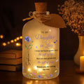 Personalized Short Bottle Light with Custom Flowers for Daughter-In-Law Short Bottle Light GradoCreations