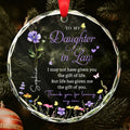 Personalized Glass Circle Ornament Gift for Daughter-in-Law Glass Circle Ornament GradoCreations