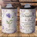 Personalized Birth Flower Tumbler Custom 10oz Gift for Daughter-in-Law 10oz tumbler GradoCreations