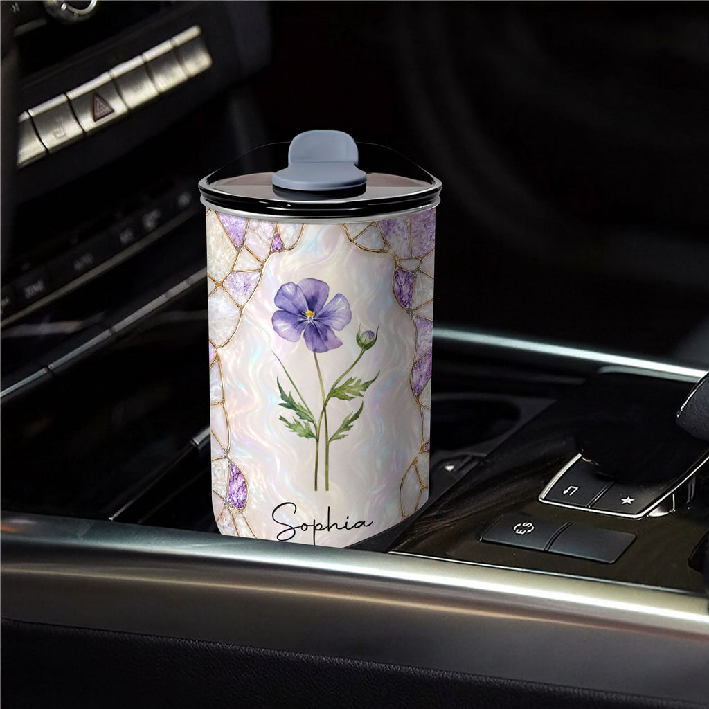 Personalized Birth Flower Tumbler Custom 10oz Gift for Daughter-in-Law 10oz tumbler GradoCreations
