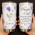Personalized Stainless Steel Tumbler Custom Gift for Daughter-in-Law Tumbler GradoCreations