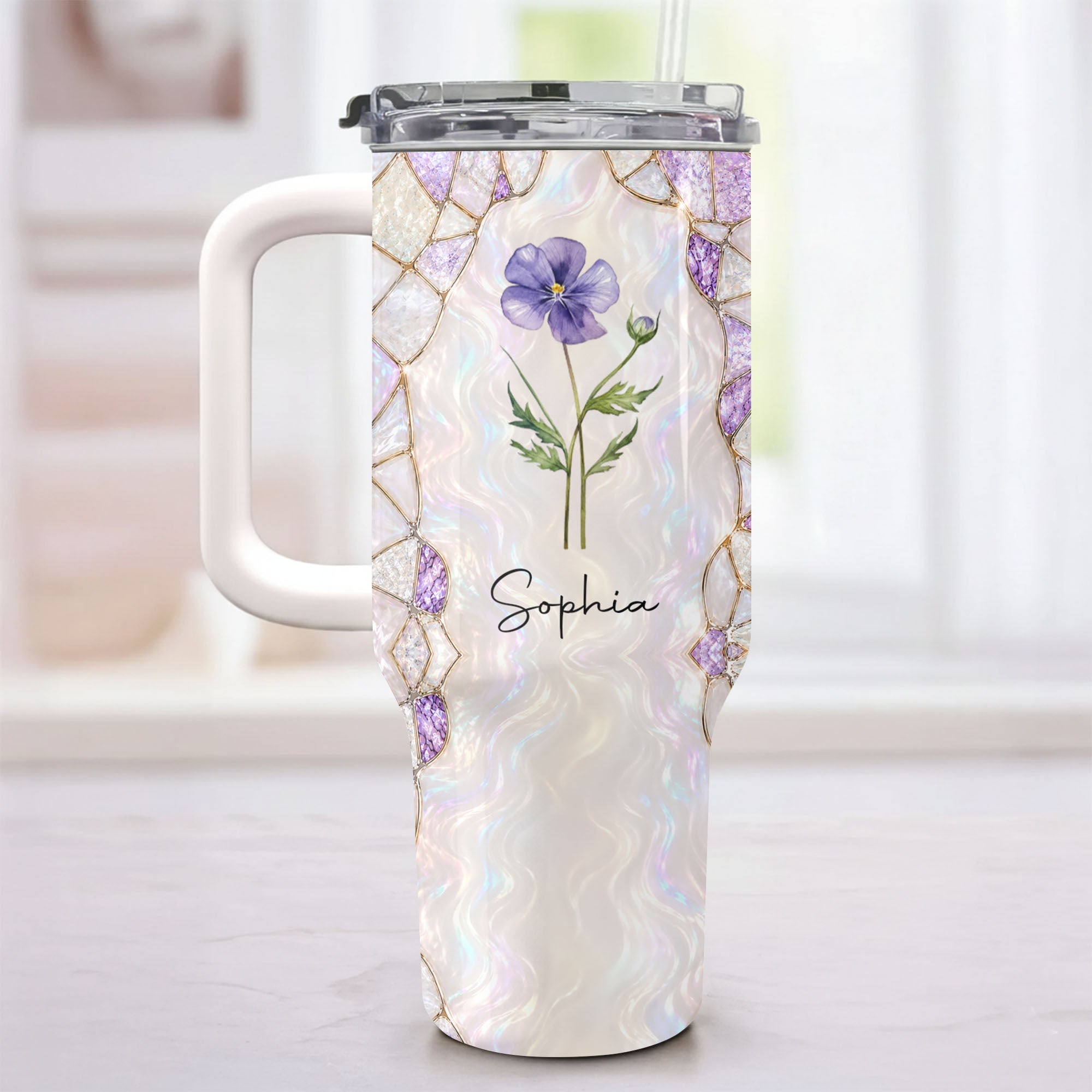 Personalized 40oz Tumbler Custom Name Gift for Daughter-in-Law 40oz Tumbler GradoCreations