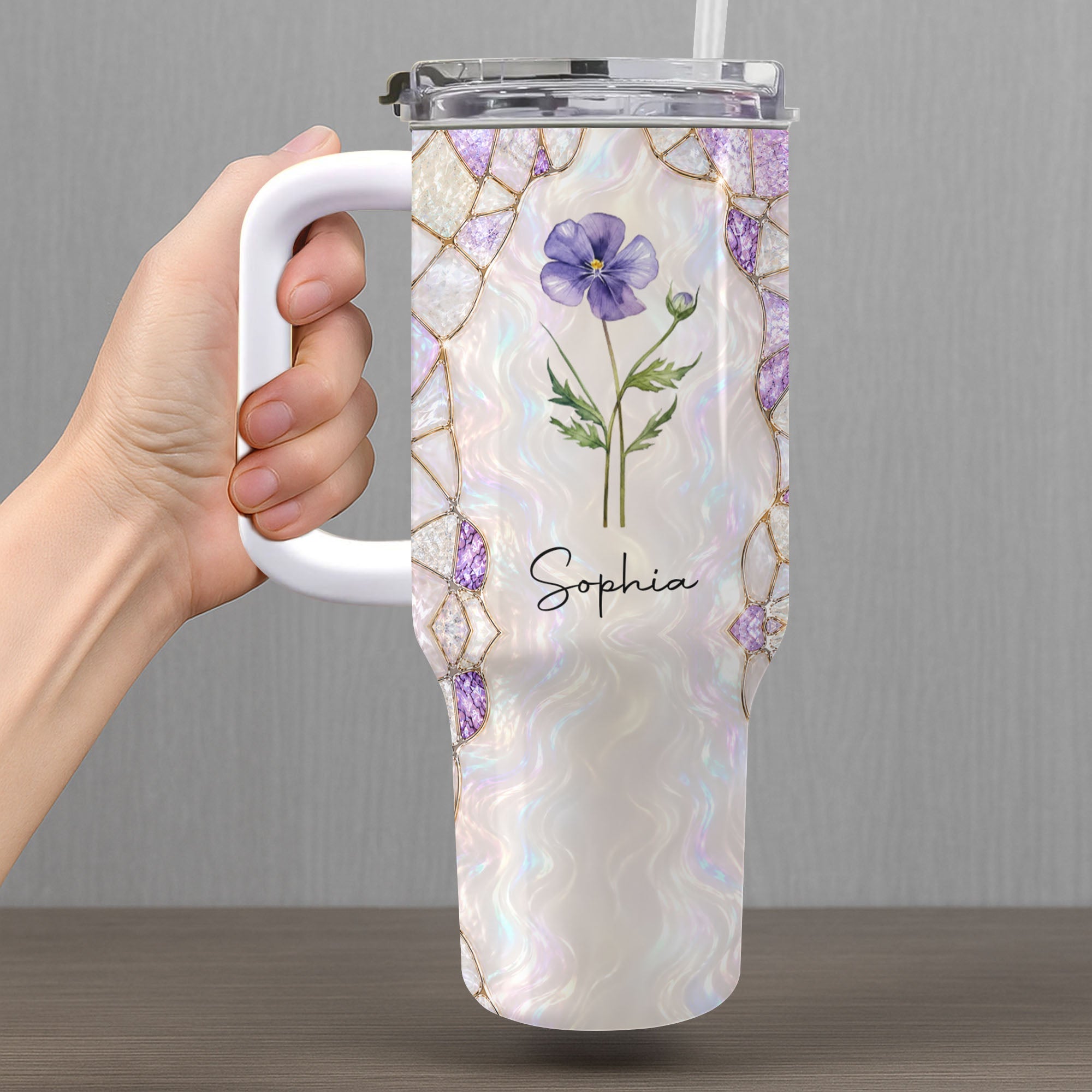 Personalized 40oz Tumbler Custom Name Gift for Daughter-in-Law 40oz Tumbler GradoCreations