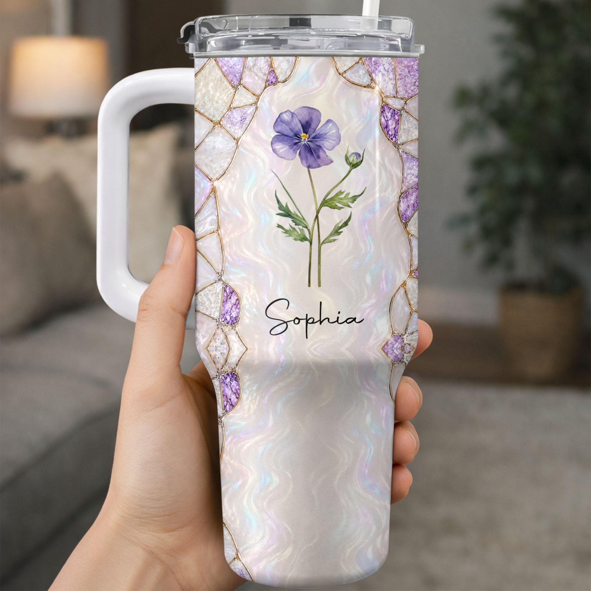 Personalized 40oz Tumbler Custom Name Gift for Daughter-in-Law 40oz Tumbler GradoCreations