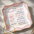 Personalized Lace Jewelry Dish Custom Name Gift for Daughter-in-Law Lace Square Jewelry Dish GradoCreations
