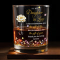 Personalized Whiskey Glass Custom Flowers Gift for Daughter-in-Law Whiskey Glass GradoCreations