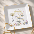 Personalized Ceramic Jewelry Dish Custom Message Gift for Daughter-in-Law Jewelry Dish GradoCreations