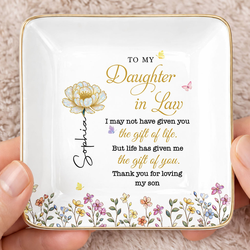 Personalized Jewelry Dish Custom Gift for Daughter-in-Law Jewelry Dish GradoCreations