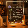 Personalized Acrylic Night Light Custom Name Gift for Daughter-in-Law Wood and Acrylic Night Light GradoCreations