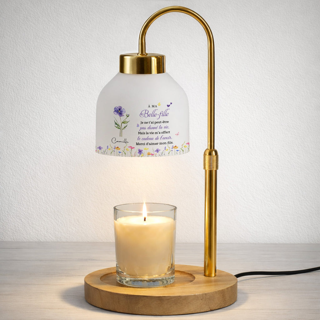 Personalized Candle Warmer Lamp Custom Shade Gift for Daughter-in-Law Candle Warmer Lamp GradoCreations