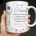 Personalized Birth Month Flower Mug Custom Gift for Daughter-in-Law Edge-to-edge Mug GradoCreations