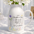 Personalized Ceramic Flower Vase Custom Name Gift for Daughter-in-Law Flower Vase GradoCreations