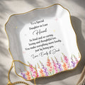 Personalized Lace Square Jewelry Dish Custom Gift for Daughter-in-Law
