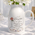 Personalized Ceramic Flower Vase Gift for Daughter-in-Law Flower Vase GradoCreations