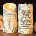 Personalized Flameless LED Candle Custom Name Gift for Daughter-in-Law LED Candle GradoCreations
