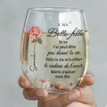 Personalized Stemless Wine Glass Custom Gift for Daughter-in-Law Wine Glasses GradoCreations