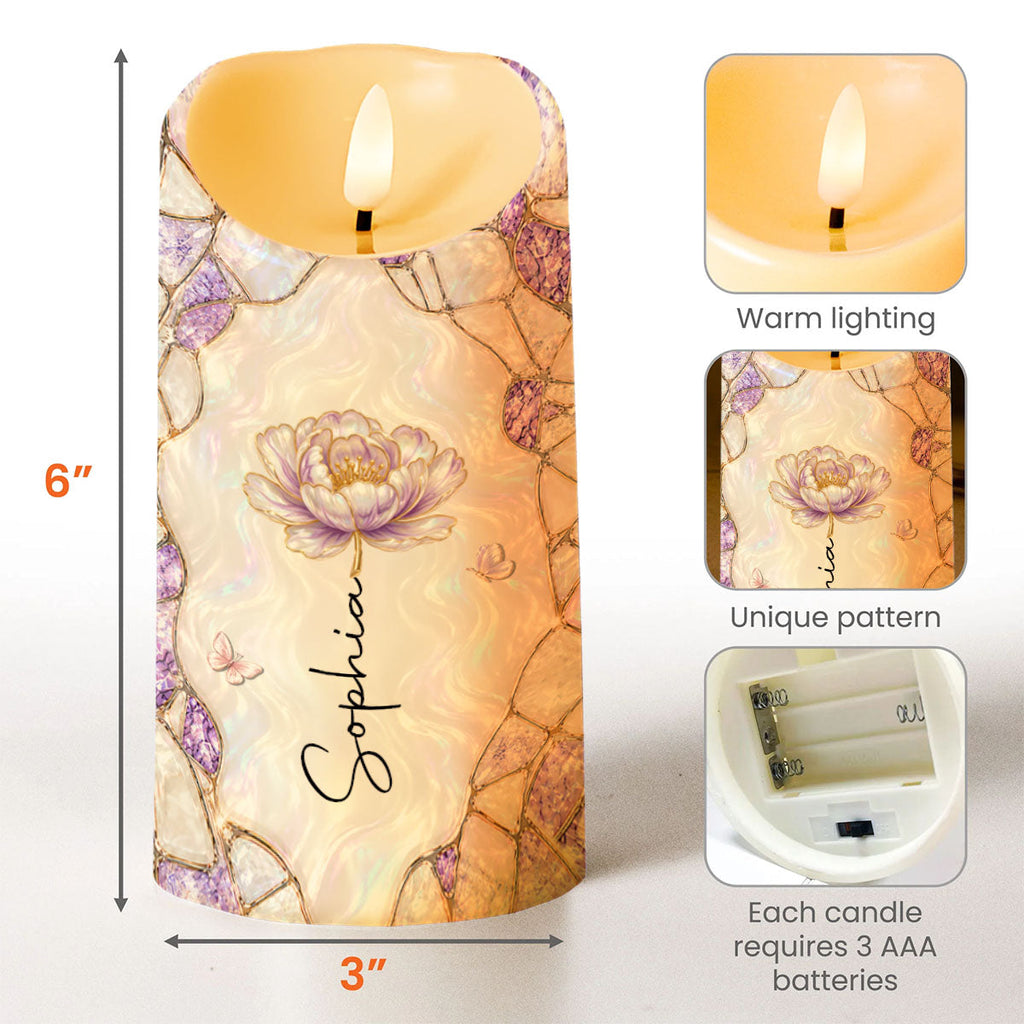 Personalized LED Candle Custom Gift for Daughter-in-Law LED Candle GradoCreations