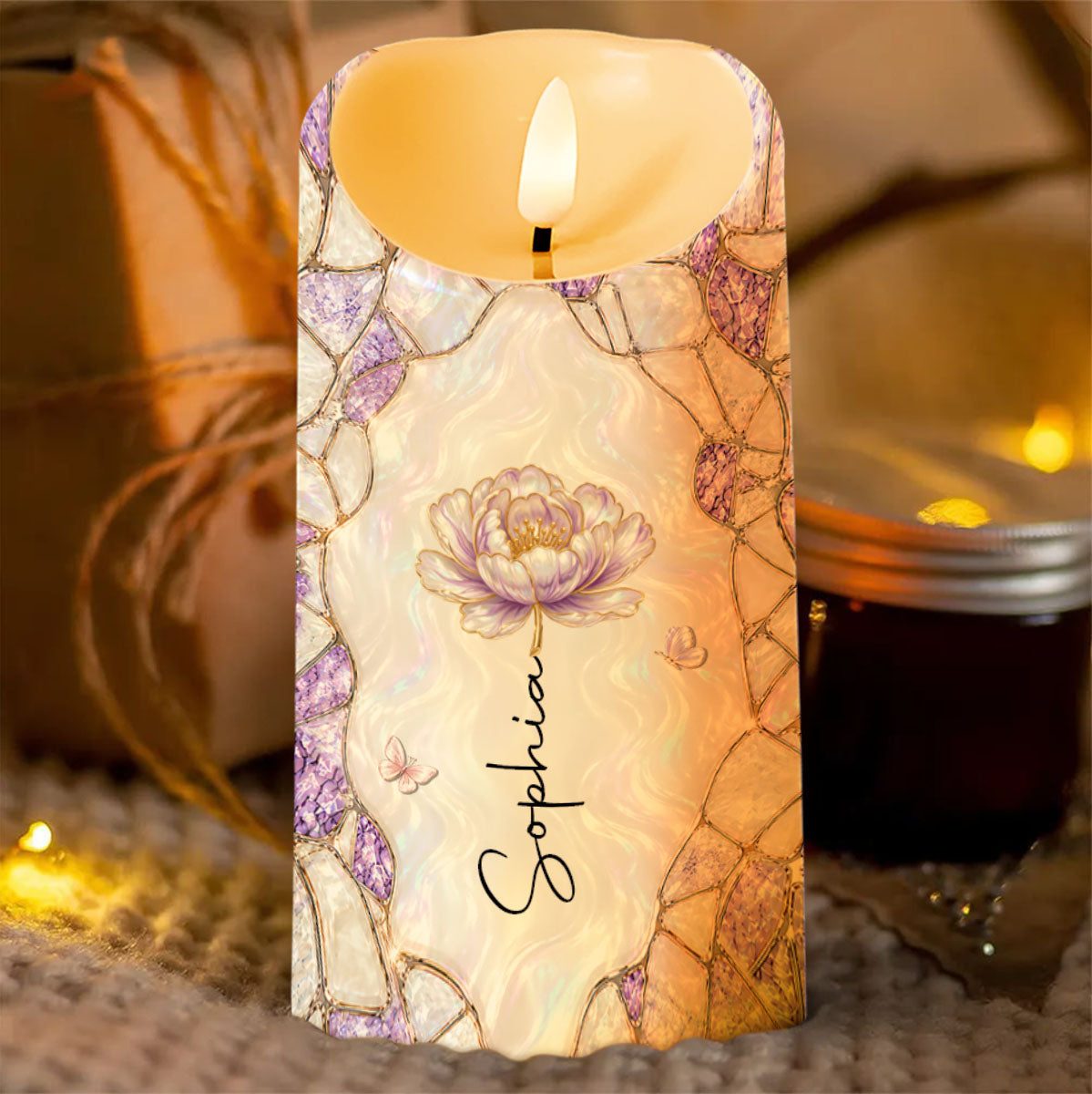 Personalized LED Candle Custom Gift for Daughter-in-Law LED Candle GradoCreations