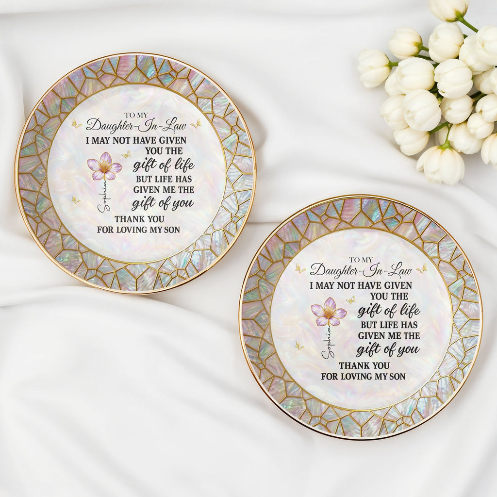 Personalized Jewelry Dish Custom Message for Daughter-in-Law Gift Jewelry Dish GradoCreations
