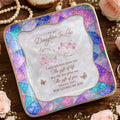 Personalized Jewelry Dish Custom Flowers Gift for Daughter-in-Law
