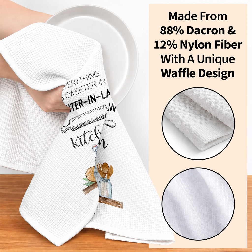 Personalized Kitchen Towel Gift for Daughter-in-Law - Custom Name