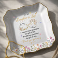Personalized Lace Jewelry Dish Custom Name Gift for Daughter-in-Law Lace Square Jewelry Dish GradoCreations
