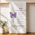 Personalized Floral Kitchen Towel Gift for Daughter-in-Law Kitchen Towel GradoCreations