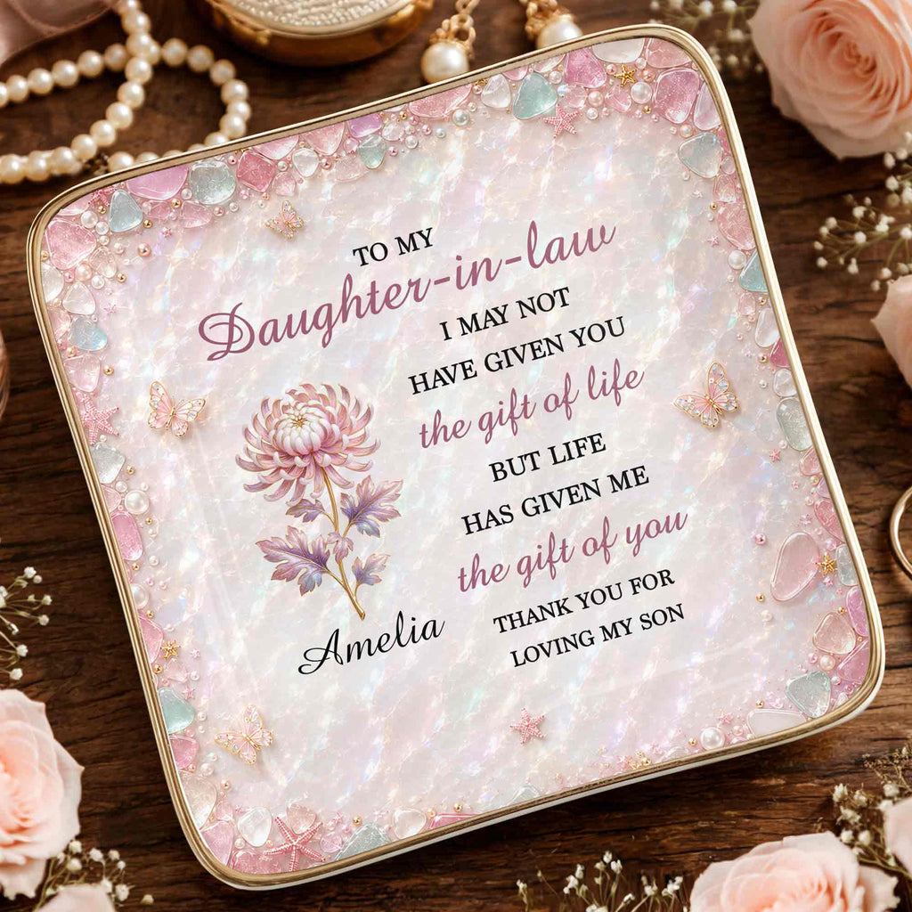 Personalized Ceramic Jewelry Dish Custom Name Gift for Daughter-in-Law Jewelry Dish GradoCreations