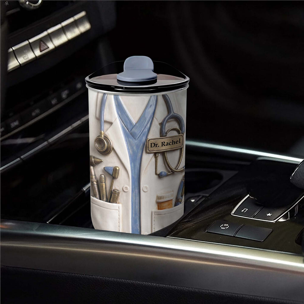 Personalized 10oz Stainless Steel Tumbler for Doctors - Custom Name Gift 10oz tumbler GradoCreations