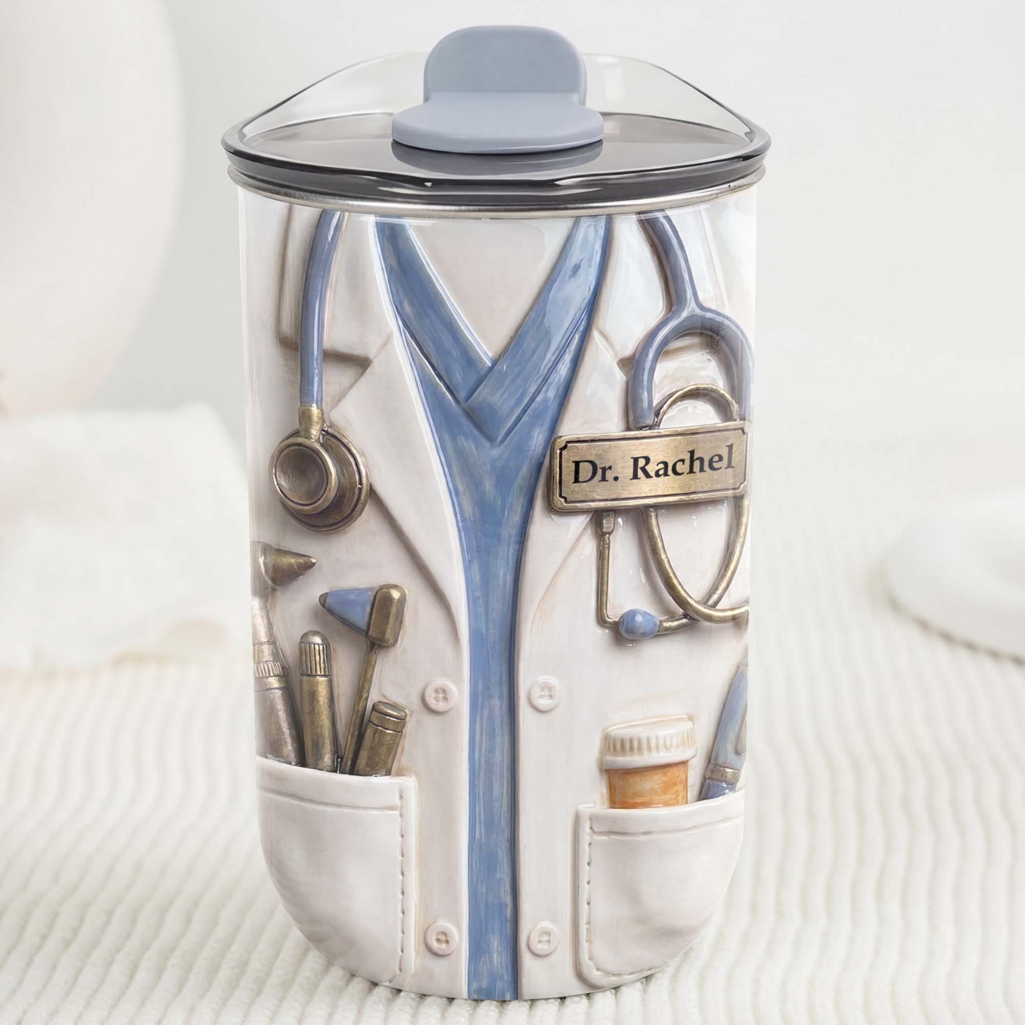 Personalized 10oz Stainless Steel Tumbler for Doctors - Custom Name Gift 10oz tumbler GradoCreations