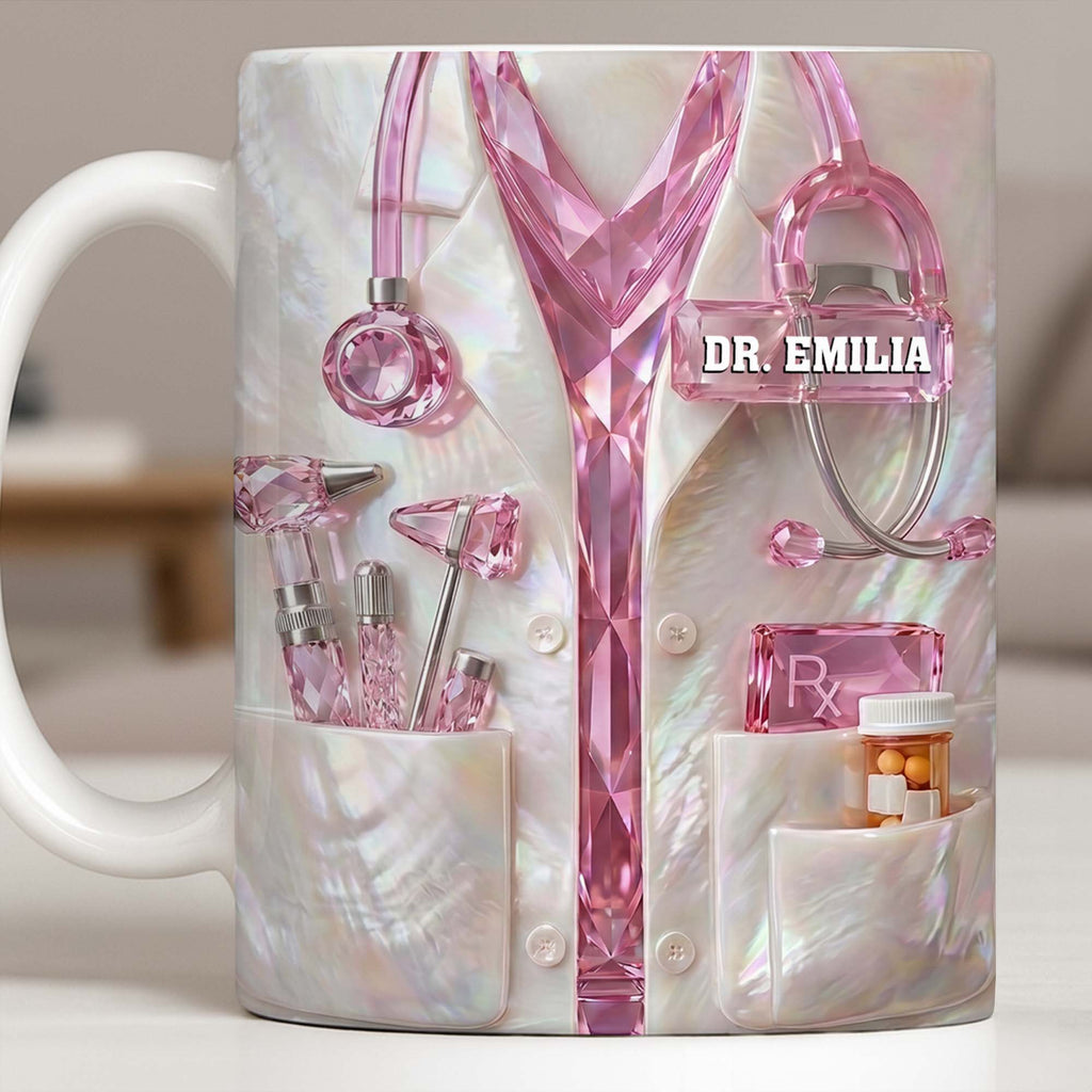 Personalized Doctor Mug Custom Name Gift for Physician Edge-to-edge Mug GradoCreations