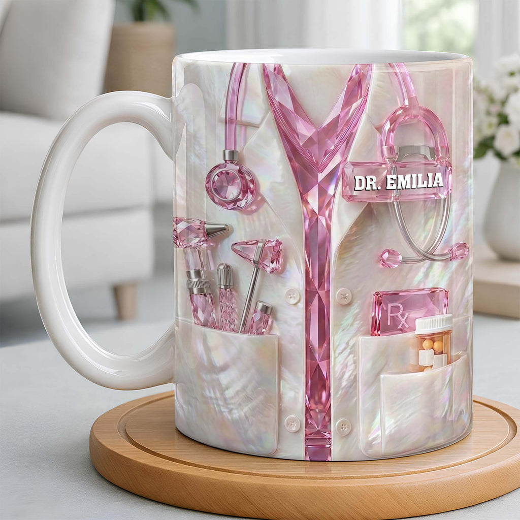 Personalized Doctor Mug Custom Name Gift for Physician Edge-to-edge Mug GradoCreations