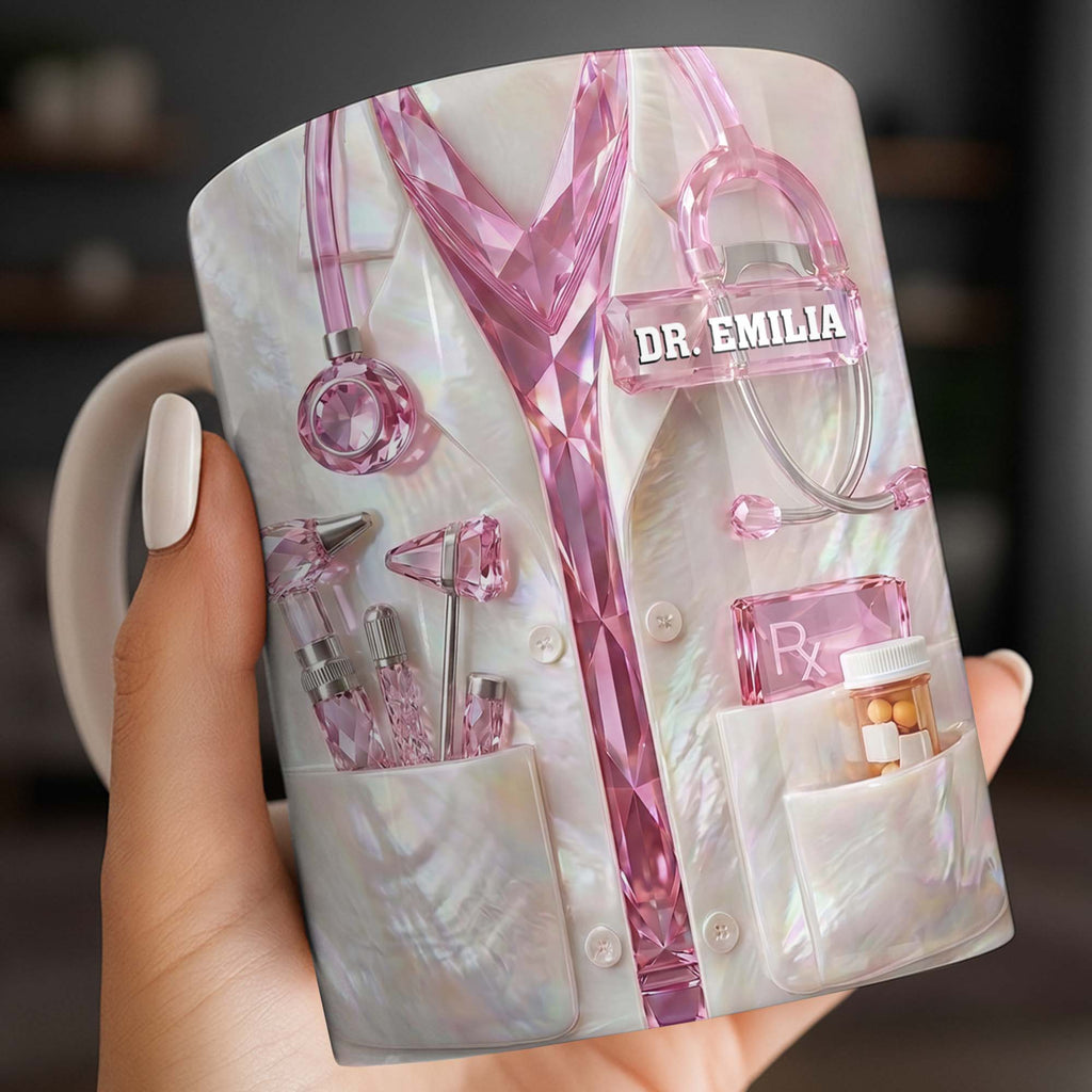 Personalized Doctor Mug Custom Name Gift for Physician Edge-to-edge Mug GradoCreations