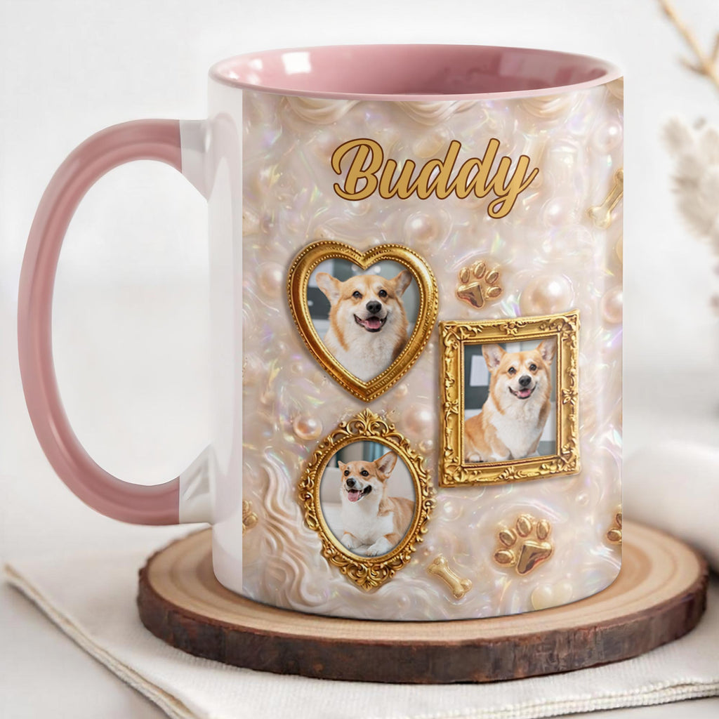 Personalized Accent Mug Forever Loved Custom Dog Photo Gift Accent Mug GradoCreations
