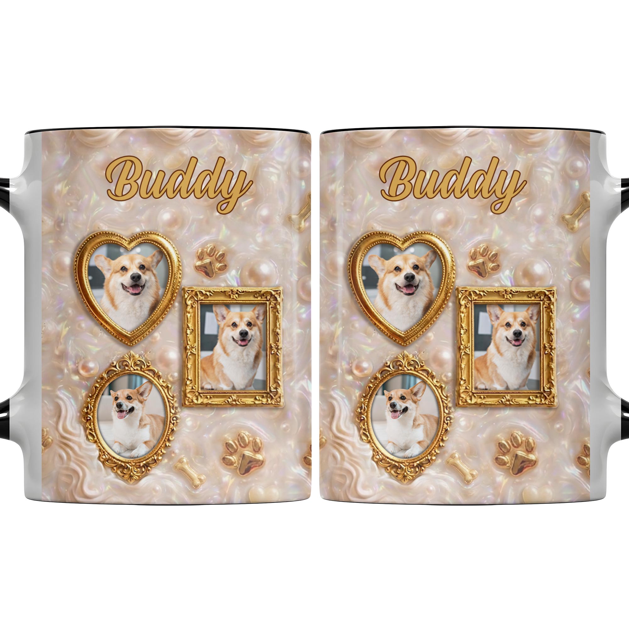 Personalized Accent Mug Forever Loved Custom Dog Photo Gift Accent Mug GradoCreations