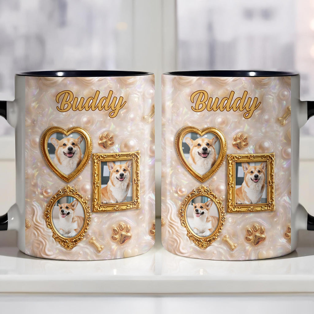 Personalized Accent Mug Forever Loved Custom Dog Photo Gift Accent Mug GradoCreations
