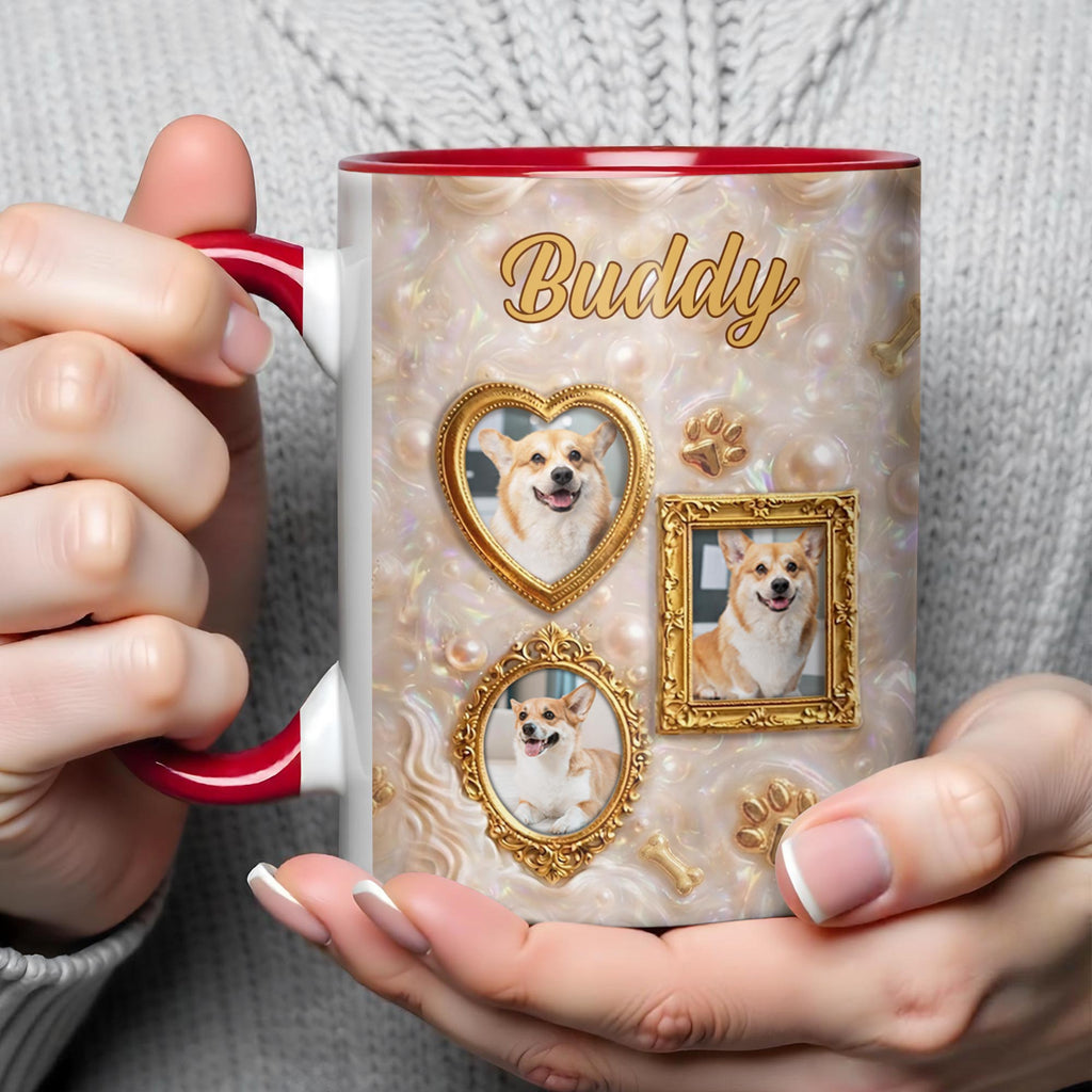 Personalized Accent Mug Forever Loved Custom Dog Photo Gift Accent Mug GradoCreations