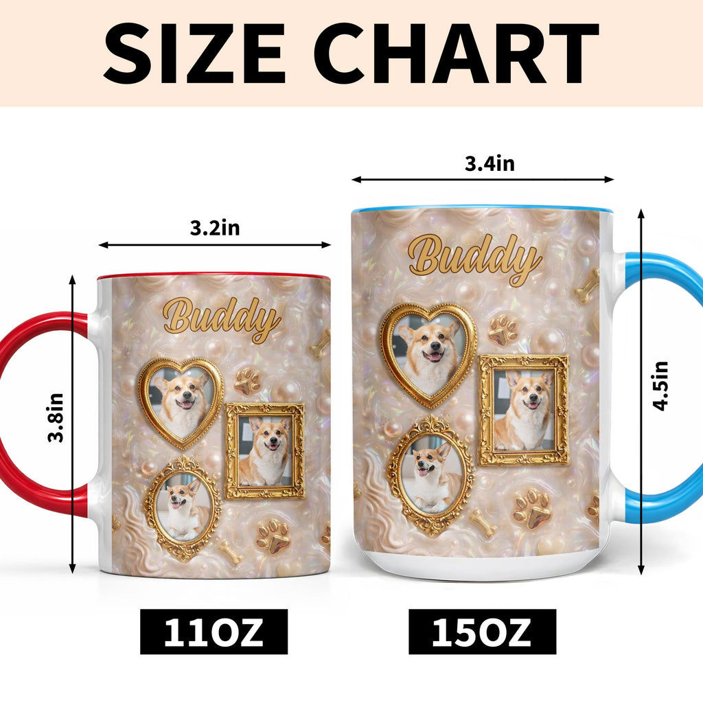 Personalized Accent Mug Forever Loved Custom Dog Photo Gift Accent Mug GradoCreations