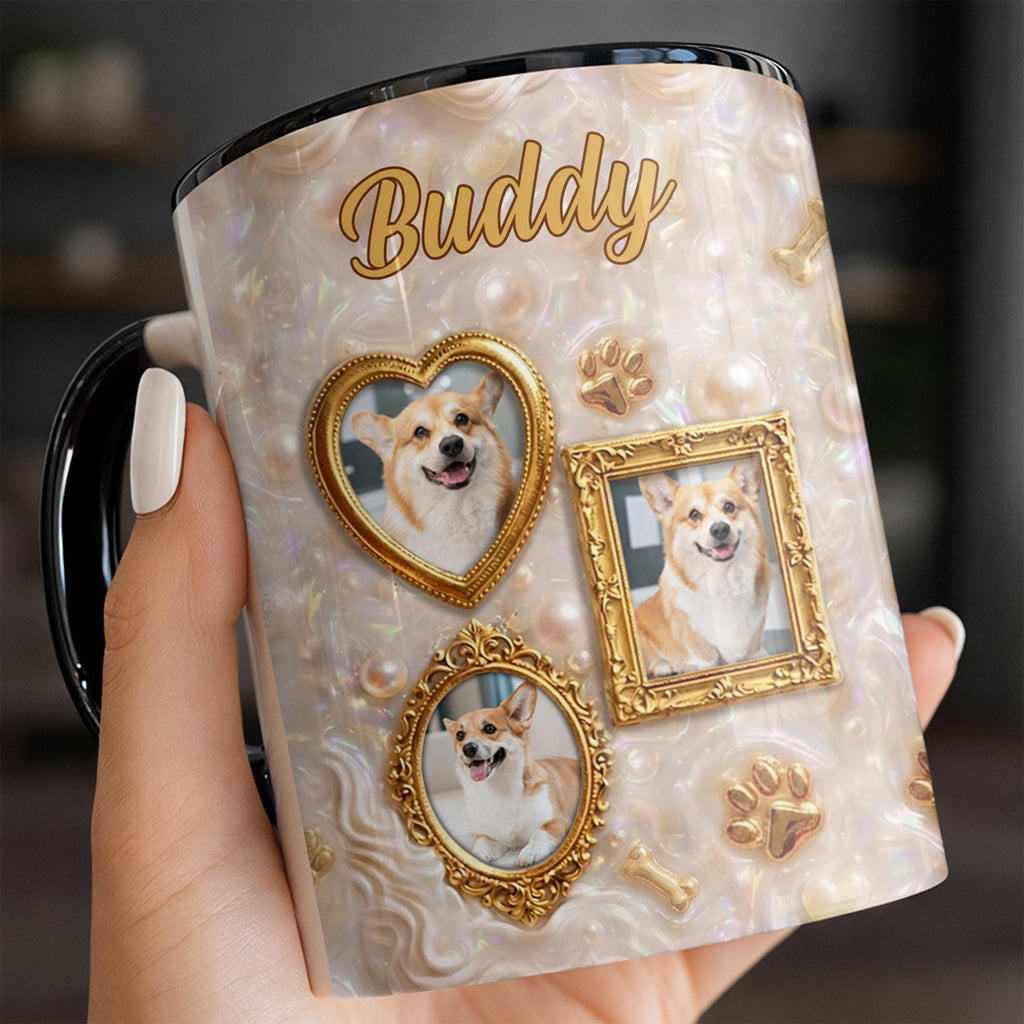 Personalized Accent Mug Forever Loved Custom Dog Photo Gift Accent Mug GradoCreations