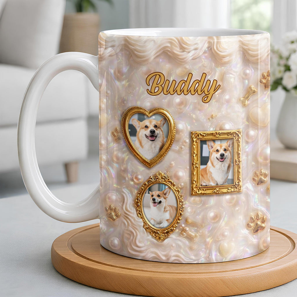 Personalized Photo Mug Custom Gift for Dog Lovers | Dog Dad, Mom Edge-to-edge Mug GradoCreations